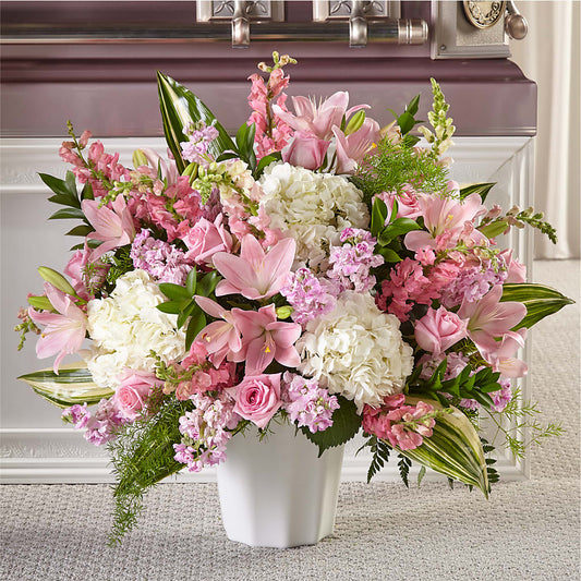 Simply Serene Floor Basket – KATHY'S FLOWERS, Adair OK