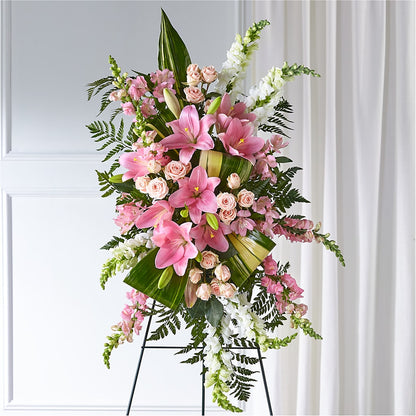 Elegant Embrace Standing Spray – KATHY'S FLOWERS, Adair OK