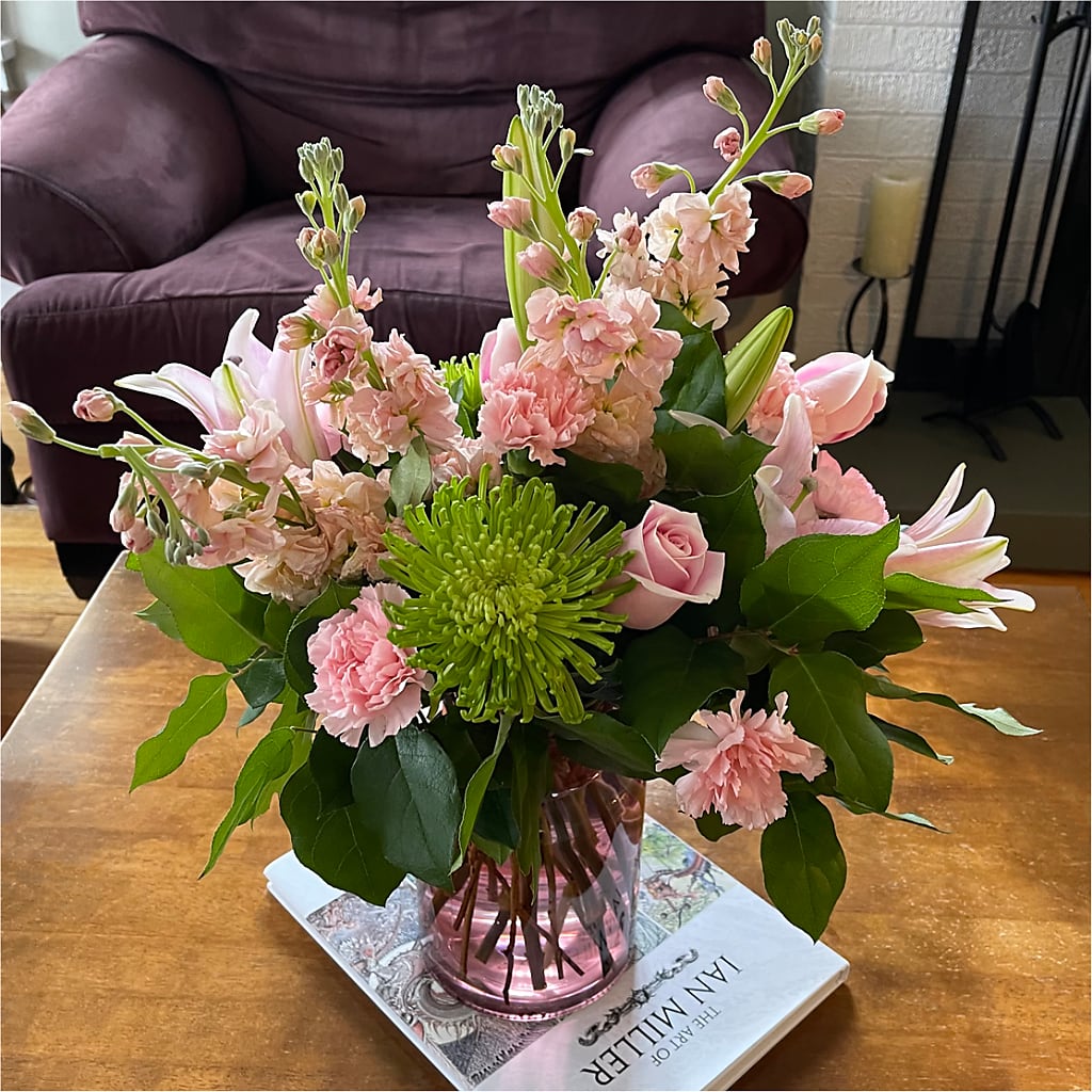 Pretty in Pink Bouquet – KATHY'S FLOWERS, Adair OK