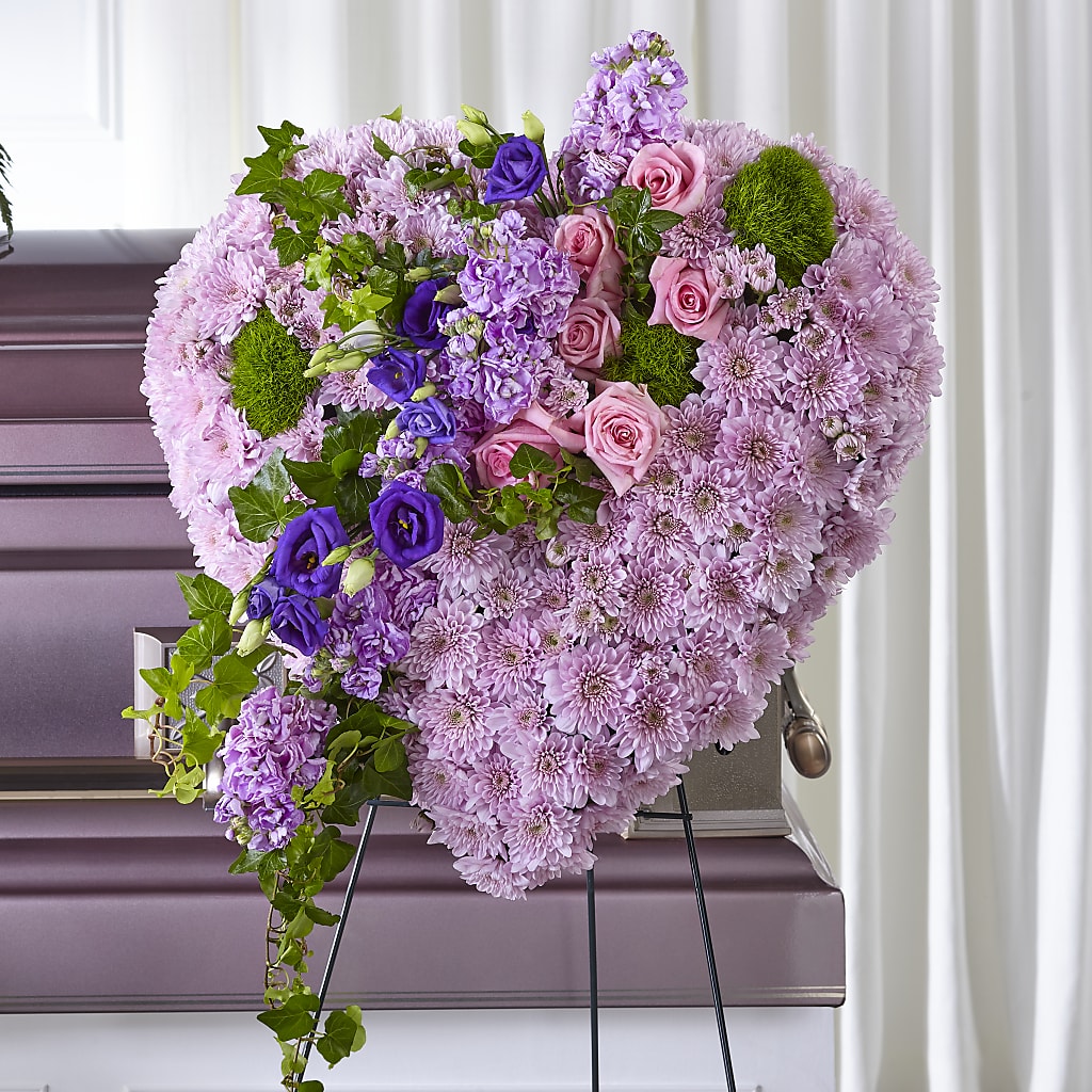 Treasured Love Standing Heart – KATHY'S FLOWERS, Adair OK
