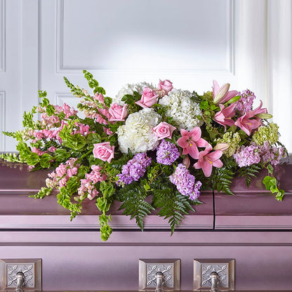 Life's Gratitude Casket Spray – KATHY'S FLOWERS, Adair OK