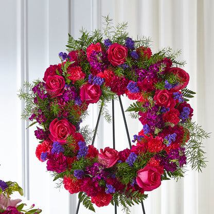 Calming Colors Wreath – KATHY'S FLOWERS, Adair OK