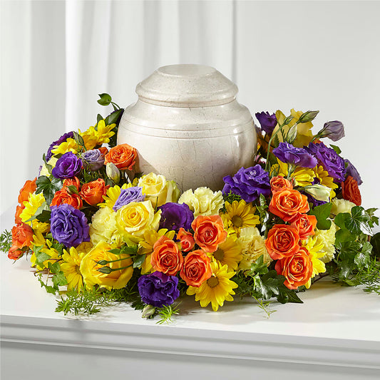 Blossoms of Remembrance Cremation Adornment – KATHY'S FLOWERS, Adair OK