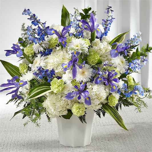 Soft Serenity Floor Basket – KATHY'S FLOWERS, Adair OK