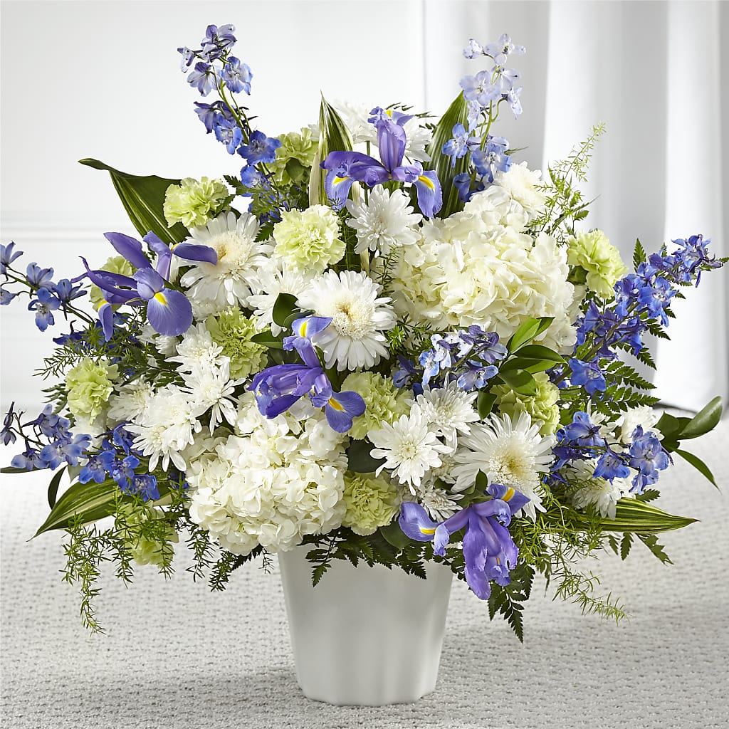 Soft Serenity Floor Basket – KATHY'S FLOWERS, Adair OK