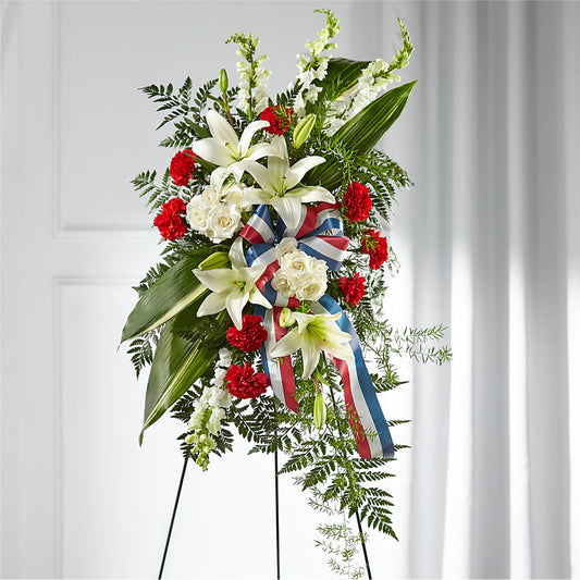 Stars of Life Standing Spray – KATHY'S FLOWERS, Adair OK