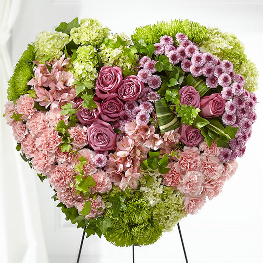 Heartwarming Standing Heart – KATHY'S FLOWERS, Adair OK
