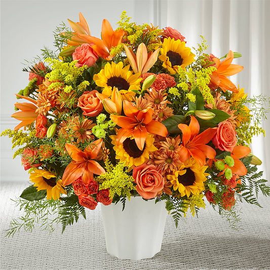 Harvest Thoughts Floor Basket – KATHY'S FLOWERS, Adair OK