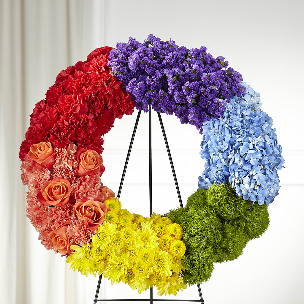 Circle of Love Wreath – KATHY'S FLOWERS, Adair OK