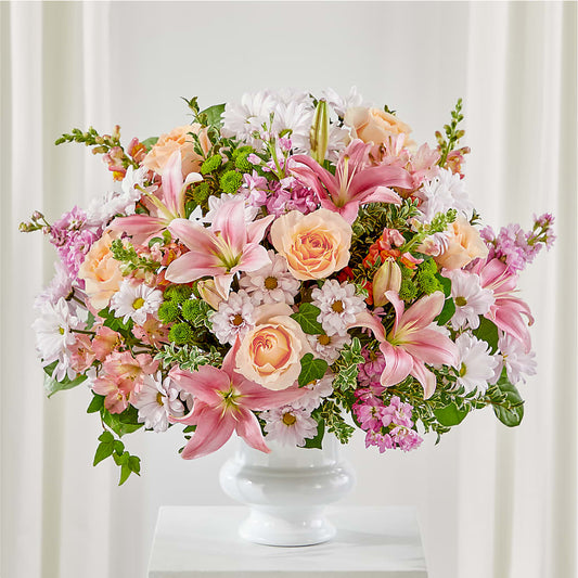 Heartfelt Gesture Urn Arrangement – KATHY'S FLOWERS, Adair OK