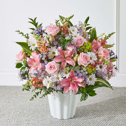 Abundant Compassion Floor Basket – KATHY'S FLOWERS, Adair OK