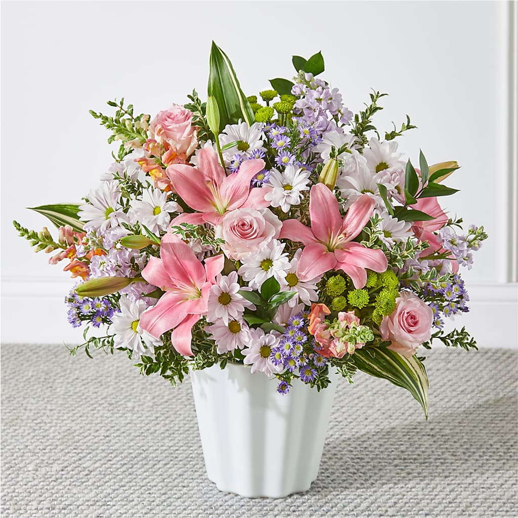 Abundant Compassion Floor Basket – KATHY'S FLOWERS, Adair OK