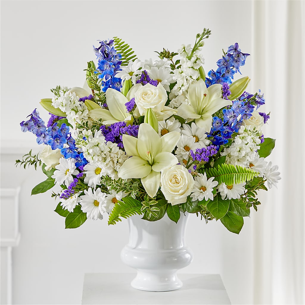 Expressions of Hope Urn Arrangement – KATHY'S FLOWERS, Adair OK