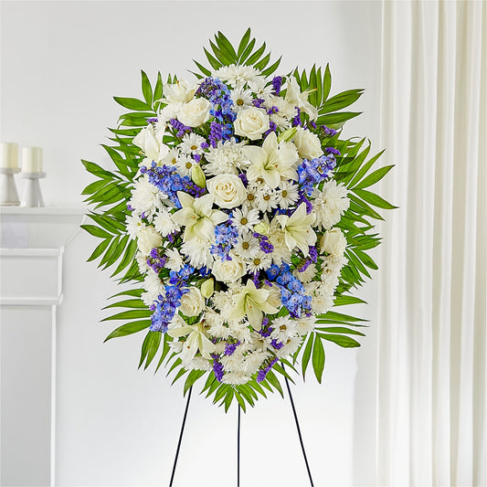 At Rest Standing Spray – KATHY'S FLOWERS, Adair OK