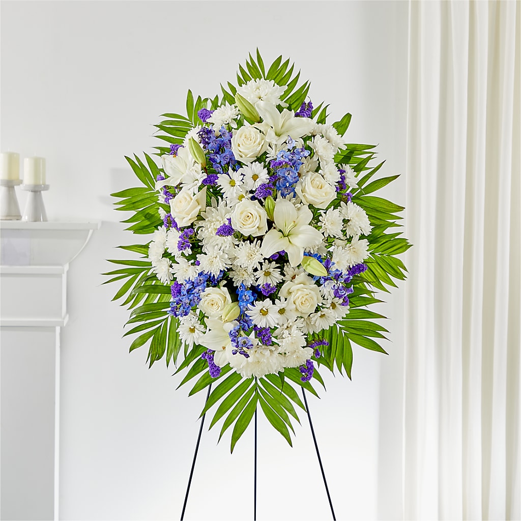 At Rest Standing Spray – KATHY'S FLOWERS, Adair OK