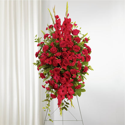 From the Heart Standing Spray – KATHY'S FLOWERS, Adair OK