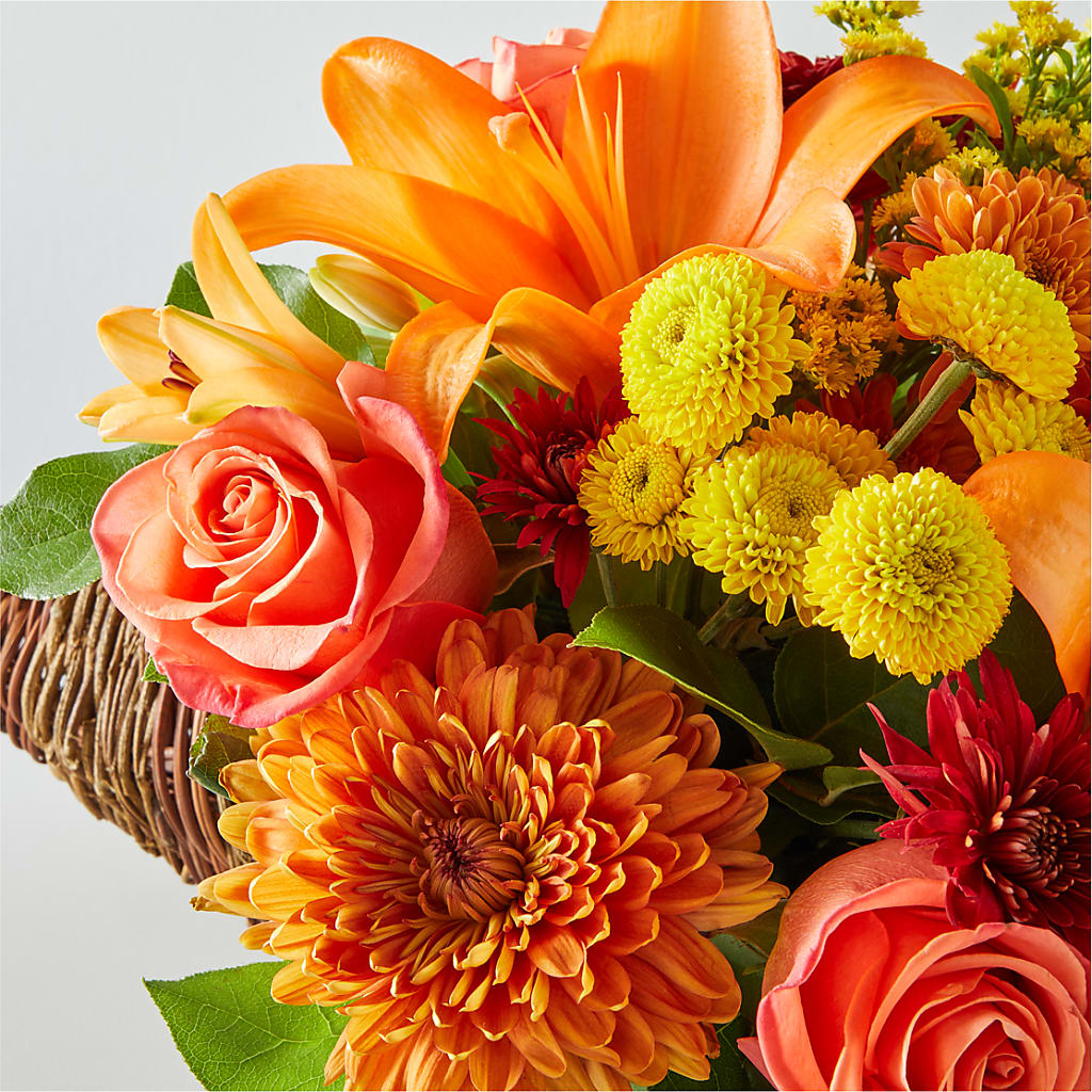 Bouquet of Blessings Cornucopia – KATHY'S FLOWERS, Adair OK