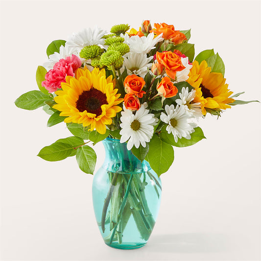 Sun-drenched Blooms Bouquet – KATHY'S FLOWERS, Adair OK