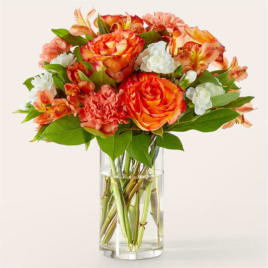 Apricot Glow Bouquet – KATHY'S FLOWERS, Adair OK