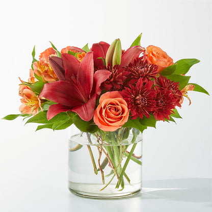 Crimson Leaves Bouquet – KATHY'S FLOWERS, Adair OK