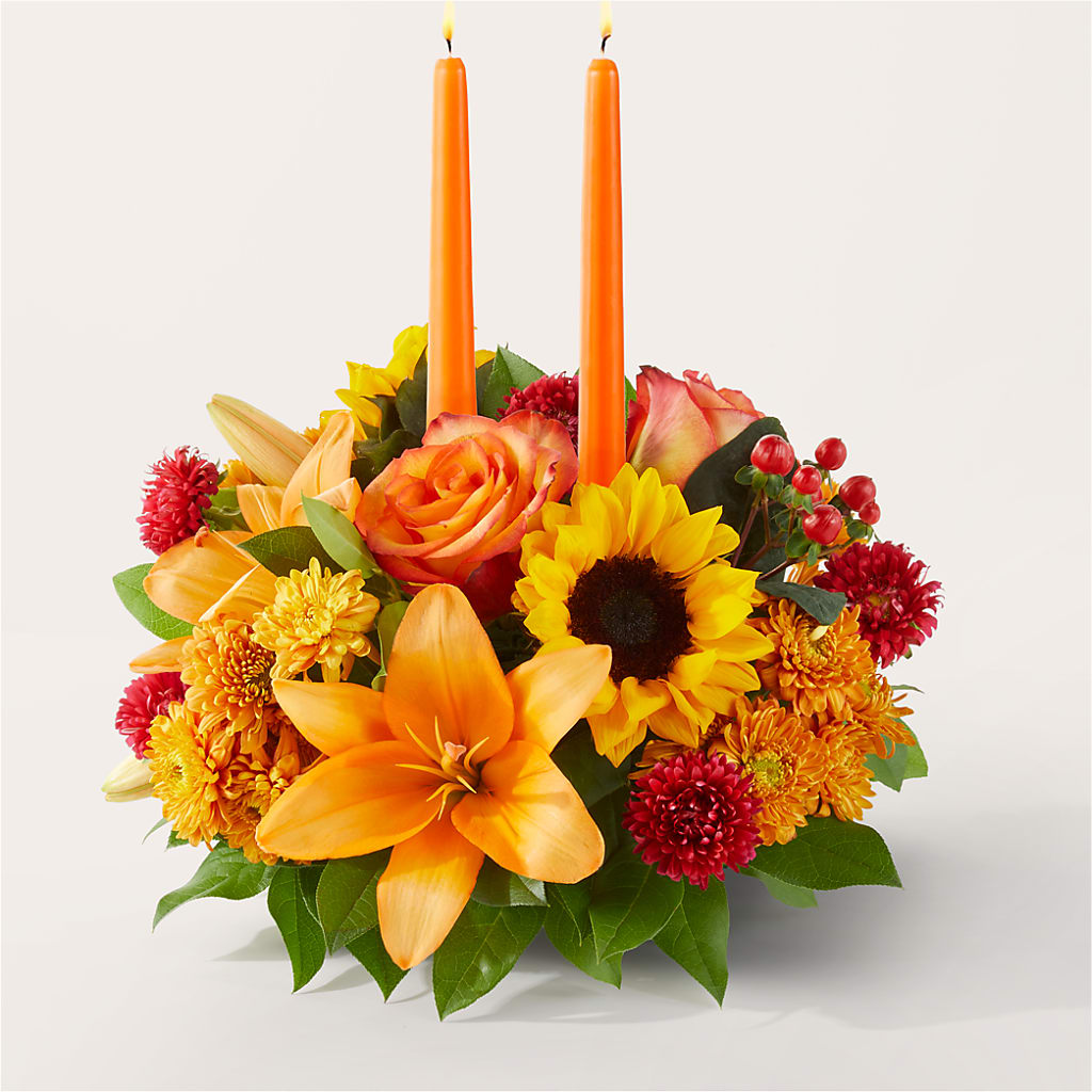 Grateful Centerpiece – KATHY'S FLOWERS, Adair OK