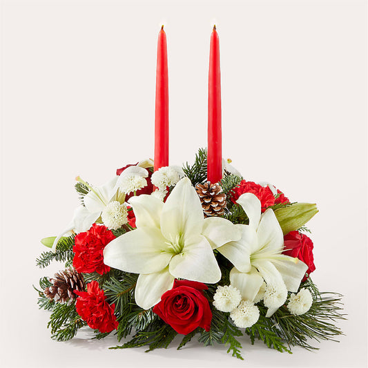 Seasonal Festivities Centerpiece – KATHY'S FLOWERS, Adair OK
