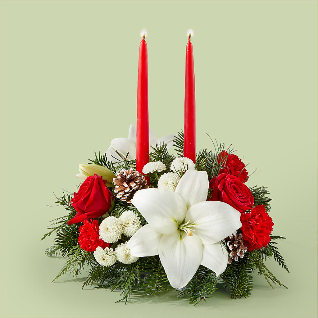 Seasonal Festivities Centerpiece – KATHY'S FLOWERS, Adair OK