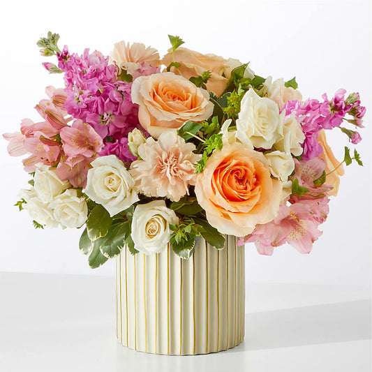 Paradise Bouquet with Ivory Vase – KATHY'S FLOWERS, Adair OK