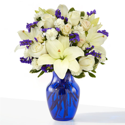 Sapphire Rush Bouquet – KATHY'S FLOWERS, Adair OK