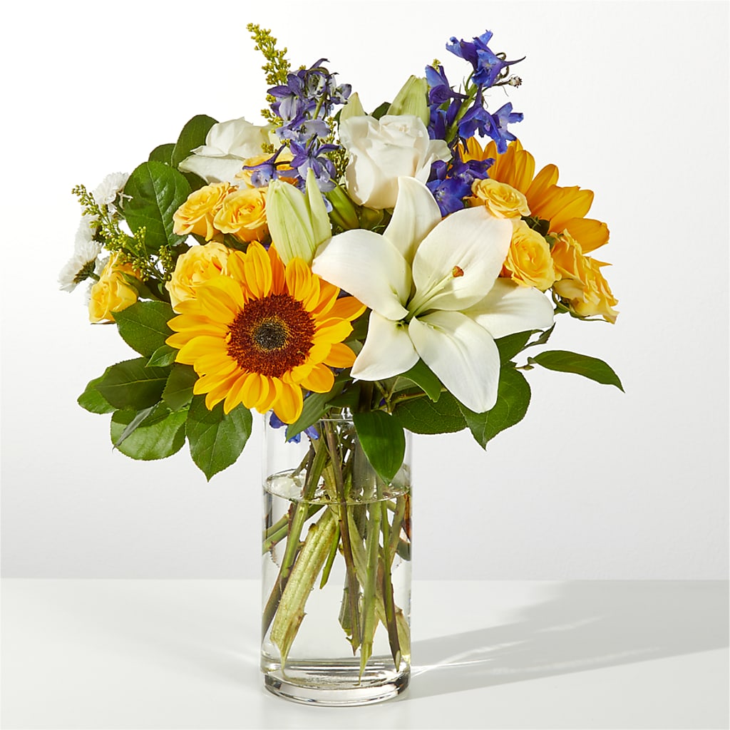 Wonderfully Sunny Bouquet – KATHY'S FLOWERS, Adair OK