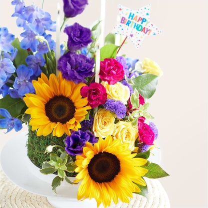 Star of the Day Floral Cake – KATHY'S FLOWERS, Adair OK