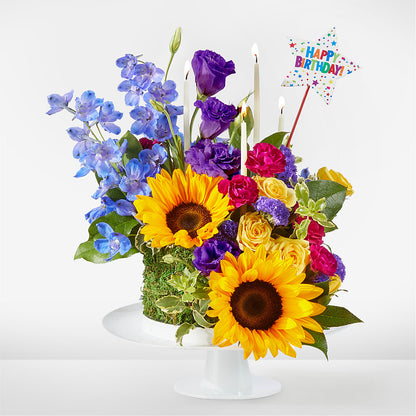 Star of the Day Floral Cake – KATHY'S FLOWERS, Adair OK