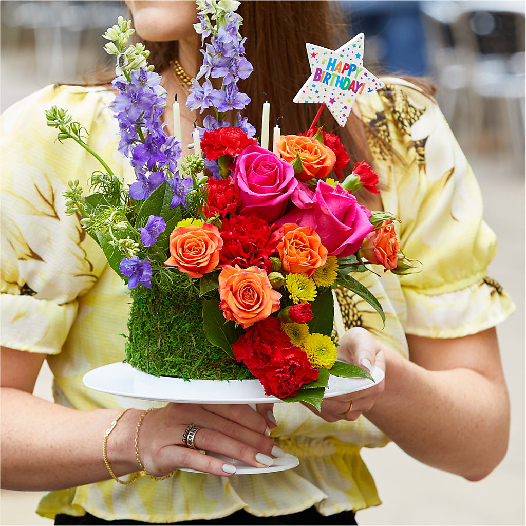 Best Year Yet Floral Cake – KATHY'S FLOWERS, Adair OK