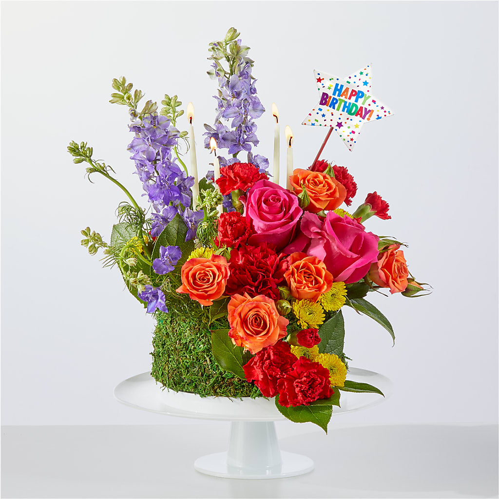 Best Year Yet Floral Cake – KATHY'S FLOWERS, Adair OK