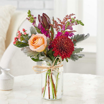 Moody Hues Bouquet – KATHY'S FLOWERS, Adair OK