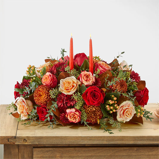 Gather Near Centerpiece – KATHY'S FLOWERS, Adair OK