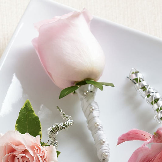 Pink Rose Boutonniere – KATHY'S FLOWERS, Adair OK