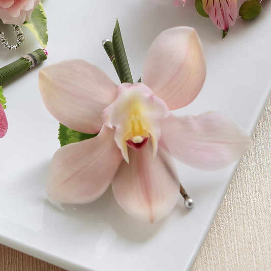 Pink Cymbidium Boutonniere – KATHY'S FLOWERS, Adair OK