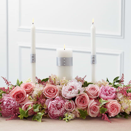 Worldwide Romance Unity Candle Arrangement – KATHY'S FLOWERS, Adair OK