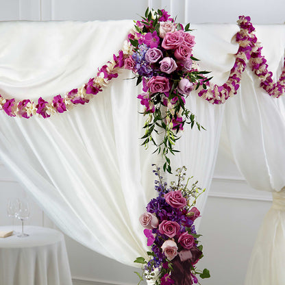 Color & Light Chuppah Decor – KATHY'S FLOWERS, Adair OK