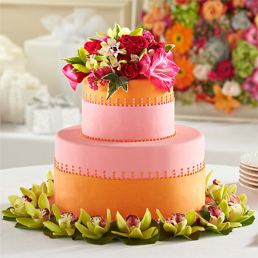 Sweet Citrus Cake Decor – KATHY'S FLOWERS, Adair OK